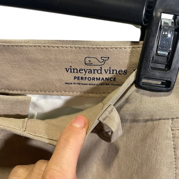Vineyard Vines Boys Performance Beige Pants Size 14 Zip Fly - Picture 3 of 5